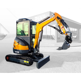 Mini escavadora HT25KSB 2500kg c/ Motor Kubota e Braço Articulado