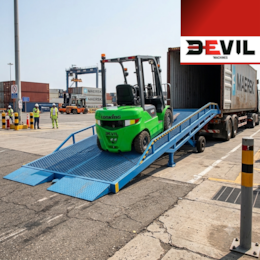 Rampa de carga móvel YDCQ-8 ,11.400 mm x 2.100 mm x 1.000 mm, carga 8TON